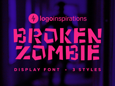 Broken Zombie Display Font