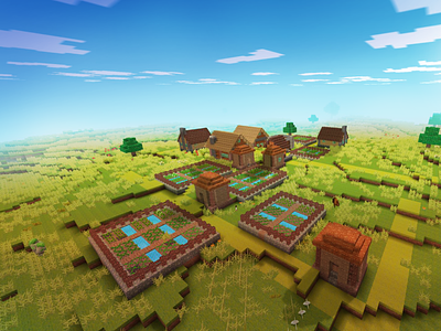 Amazing Farm, Green Plains Biome in Realmcraft Free Minecraft