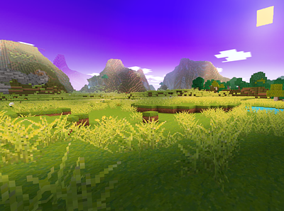 Only Most Beautiful Landscapes in Realmcraft Minecraft Clone build craft free minecraft game art game design games landscape minecraft building nature pixel art realmcraft