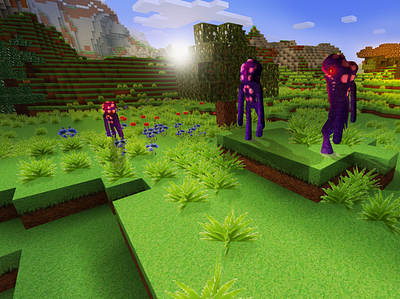 Army of Nightcrawlers in RealmCraft Free Minecraft StyleGame build craft design free minecraft game art game design games illustration landscape minecraft building mobs nature pixel art realmcraft