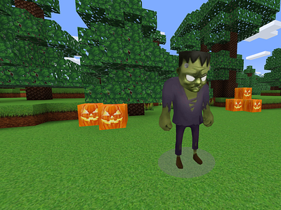 It's Spooky Time! Frank for Halloween Event in RealmCraft build craft free minecraft game art game design games landscape minecraft building nature pixel art realmcraft