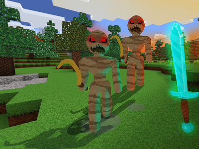 Angry Mummies Attack - Halloween in RealmCraft Free Minecraft