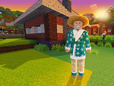 Wandering Trader in Holiday Pajamas Christmas Skins | Realmcraft