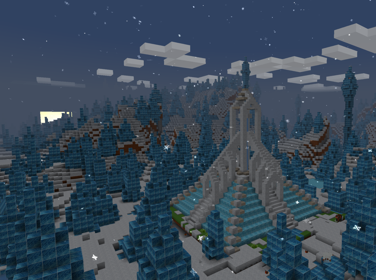 Dark Winter Vibes, Scary Ice Palace in Realmcraft Free Minecraft by ...