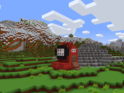 Little House as Red from Among Us Inspired in RealmCraft Free Mi