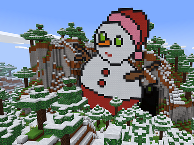 Building Ideas Snowman Minecraft Decorations In Realmcraft By Tellurion Mobile On Dribbble