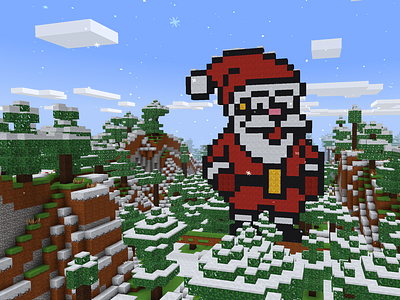 Dork Santa Klaus Build ❄️ Minecraft Decorations in RealmCraft