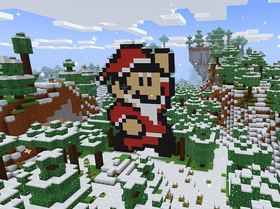 Super Mario Here to Save the Day! ⛏ RealmCraft Free Minecraft build craft free minecraft game art game design games landscape minecraft minecraft building nature pixel art realmcraft