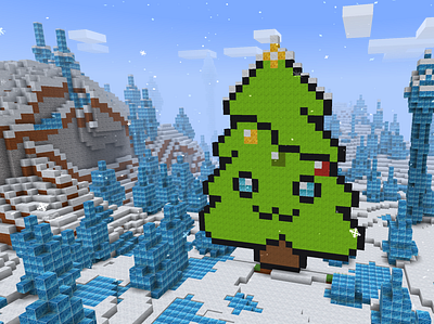 Cute & Adorable Evergreen Kawaii in RealmCraft Free Minecraft build craft free minecraft game art game design games landscape minecraft minecraft building nature pixel art realmcraft