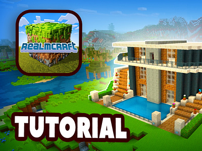 Modern mansion with pool - creative Minecraft houses & decor