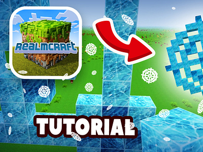 How To Make A Snowflake in real Minecraft game? ❄️  Realmcraft