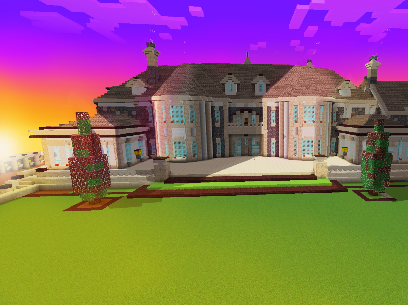 Minecraft: How To Build A Modern Mansion House Woodland Mansion by