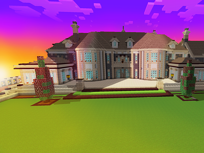 Minecraft: How To Build A Modern Mansion House Woodland Mansion