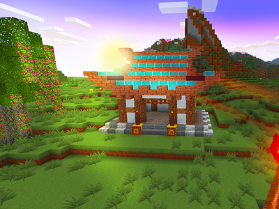 Minecraft Tutorial: Build Dwarf Style Farm House! in REALMCRAFT by  Tellurion Mobile on Dribbble