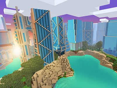Minecraft Modern City: Build Futuristic House #minecrafttutorial