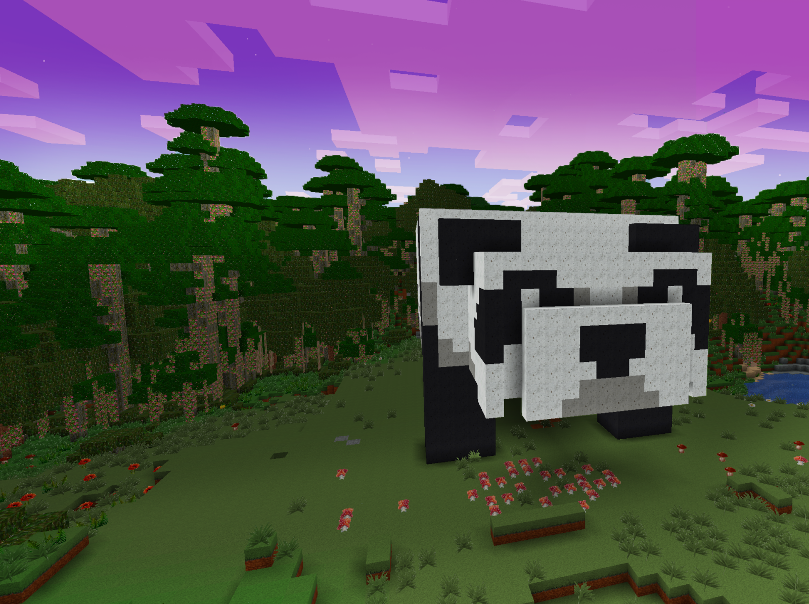 Minecraft panda with cute little ears on Craiyon