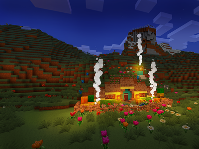 Minecraft Tutorial: Build Dwarf Style Farm House! in REALMCRAFT