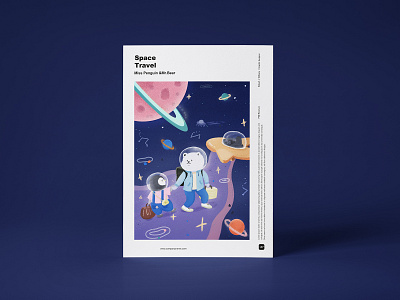 Space Travel design illustration