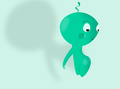 Cute alien illustration character illustration