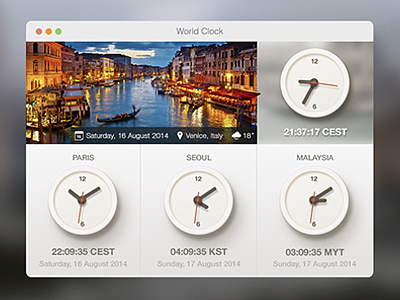 World Clock Widget clock travel user interface widget world clock