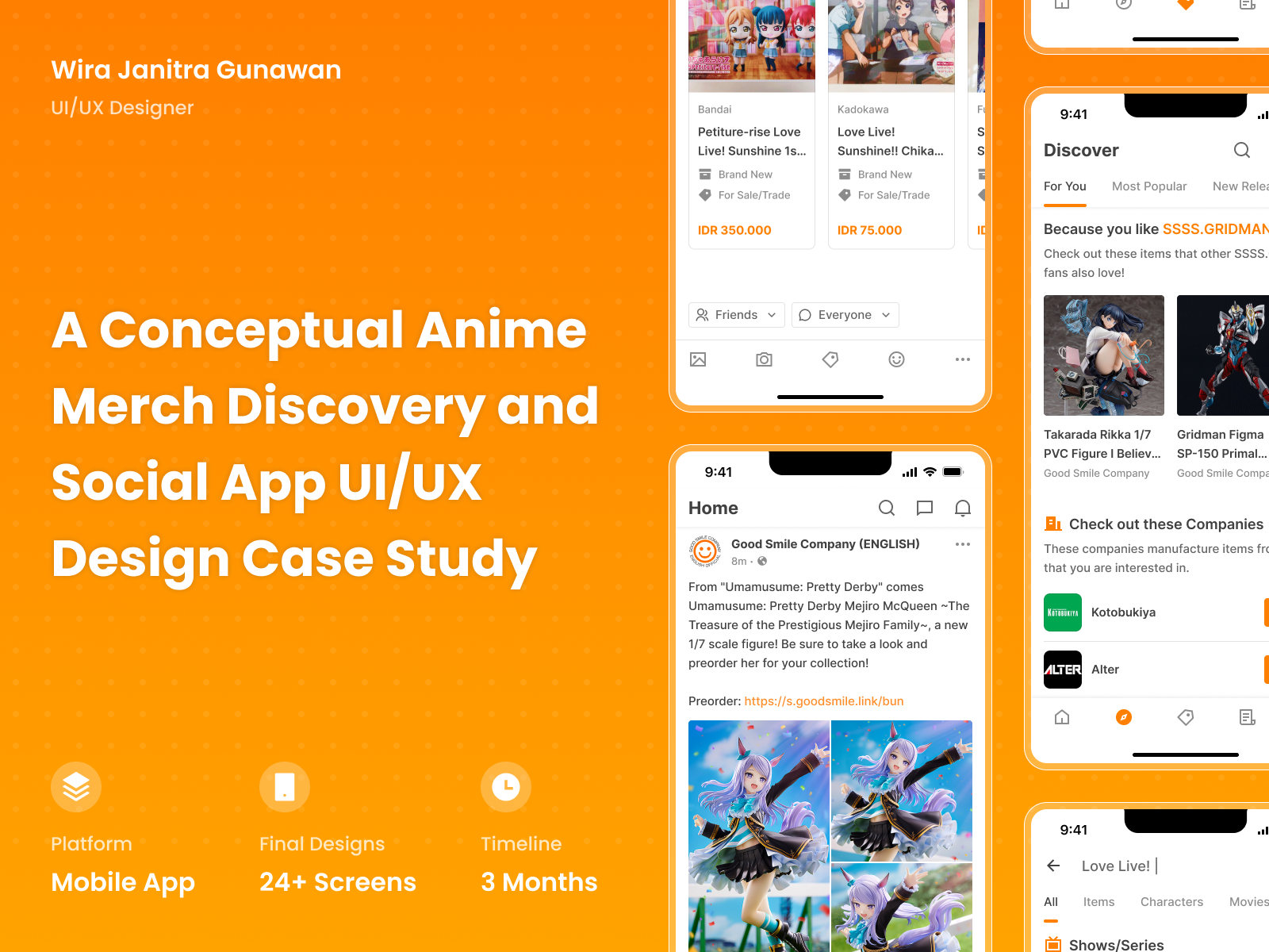 Anime Merch Discovery and Social App Case Study Soon) by Wira