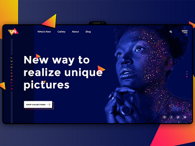 Ultraviolet banner behance blue colors design dribbble fashion graphic home page landing page photograhy photography typography ui ui ux ultraviolet web banner web banners web design