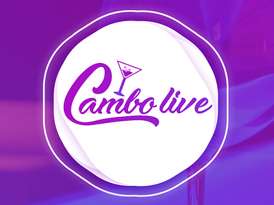 Logo Design for a Club - Cambo Live alchohol app brand brand and identity club design icon icon app identity illustration ios logo logo design logotype night purple type typograpy vector