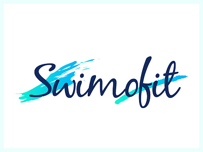 Swimofit Logo blues branding fitness lettering logo logotype ocean pool sea swim swimming swimming pool textile typogaphy water