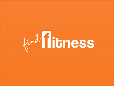 Find Fitness Branding brand style guide branding design art dribbble fitness fitness logo font health logo logo design orange search typography vector welness workout