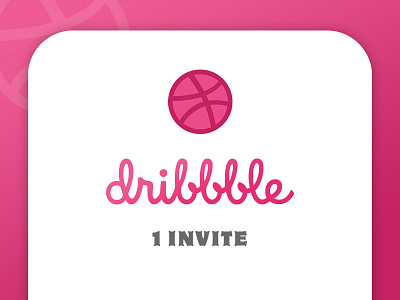 One Dribbble Invite designer draft dribbble dribbble invite dribble draft dribbleinvite free invite giveaway invitation member