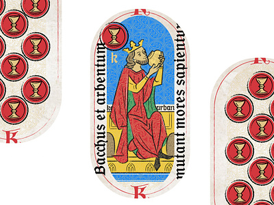 King of Cups king medieval playing card