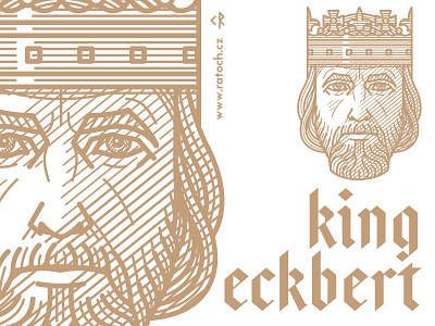 King Eckbert king woodcut