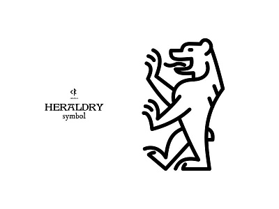 Bear bear heraldry logo