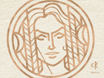 Devana Goddess artemis devana diana folklore goddess illustation linework logo slavic