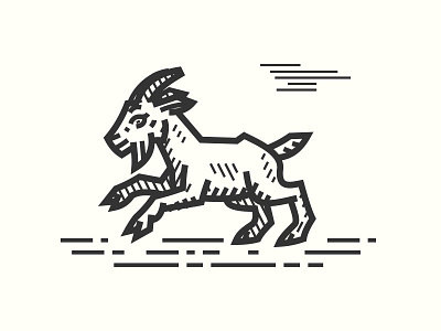 Billy Goat Kozel goat kozel lineart medieval woodcut