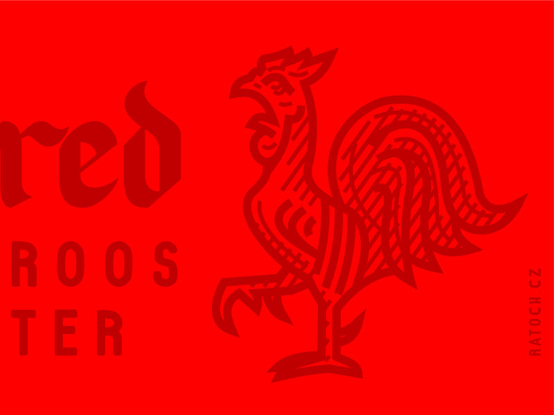 Rooster Woodcut Kohout cock vector medieval linework kohout woodcut rooster
