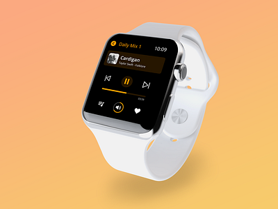 Music Player apple watch design dailyui music player uichallange