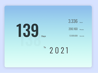 Countdown Timer_ DailyUI daily ui new year uidesign