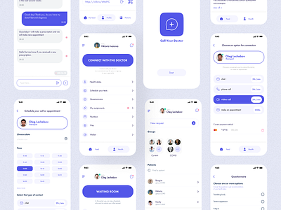 Call Your Doctor - telemedicine service app app app design design graphic design ios medicine app ui ui ux
