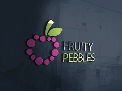 Fruitty pebbles Logo Design brand logo design branding business card design design fashion flyer design font fruit logo illustration illustrator logo photoshop typogaphy typography ui