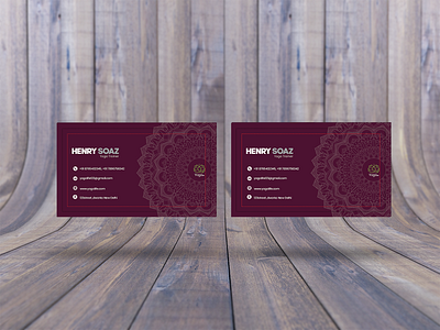 Business Card (Yoga) branding business card design design flyer design illustration illustrator photoshop typography vector illustration webdesign