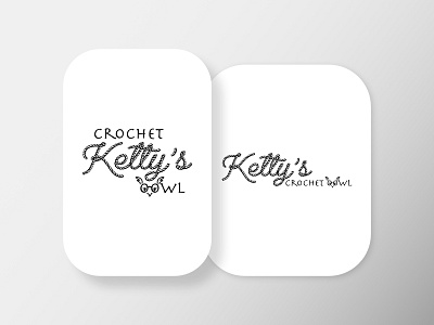 Ketty s Crochet Owl Logo branding design icon illustration illustrator logo minimal typography vector web
