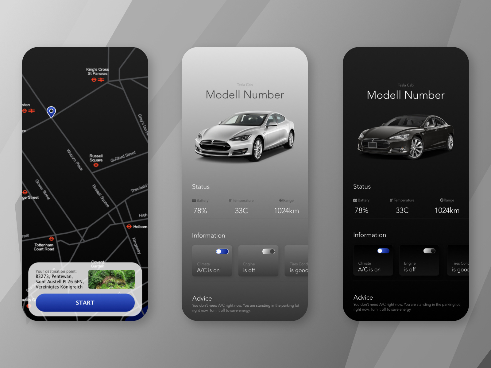 Tesla Cab by Denis on Dribbble