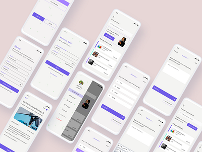 CBT application app app design daily ui dark mode design education app educational figma ui