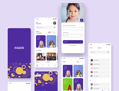 Faces 100daysofdesign app app design daily ui designinspirations education figma illustration ui ux