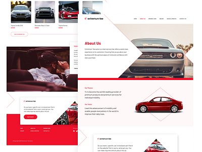 Extremum-Tee Autos branding e commerce figma ui uidesign