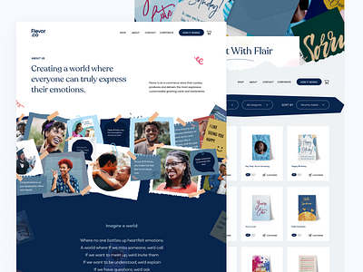 Flevor e-commerce store e commerce ui design