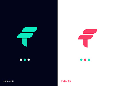 T+F combined logo brand identity branding branding design colorful creative design designer logo logodesign logotype product ui ux vector