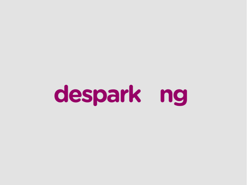 Desparking animation app despark fun gif hackaton logo