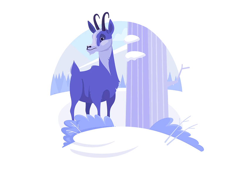 Моuntain goat animation by Dimitar Chikakchiev for despark on Dribbble